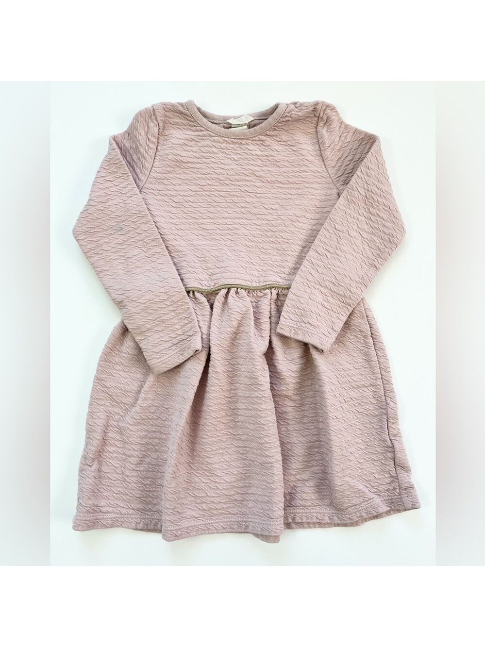 🩵4/$20 H&M Soft Pink Textured Kids Dress